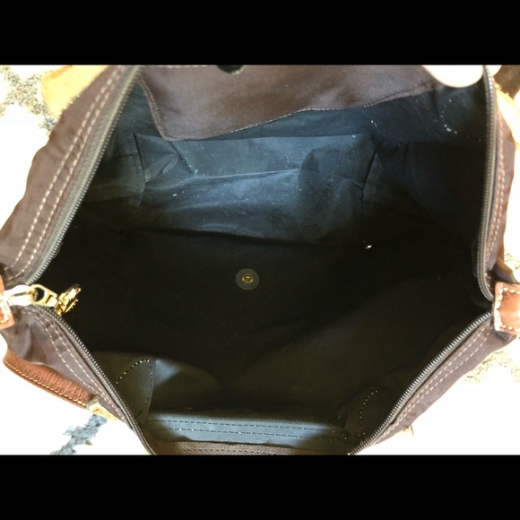 Auth Medium Size Longchamp Brown Handbag Purse Bag - Picture 6 of 8